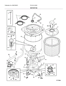 Motor / Tub parts for Frigidaire Washer Dryer Combo FFLG1011MW1 from AppliancePartsPros.com