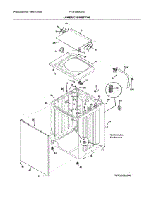 Lower Cabinet / Top parts for Frigidaire Washer Dryer Combo FFLE3900UW0 from AppliancePartsPros.com