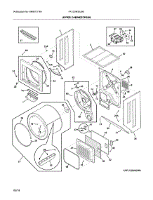 Upper Cabinet / Drum parts for Frigidaire Washer Dryer Combo FFLG3900UW0 from AppliancePartsPros.com