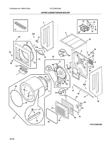 Upper Cabinet / Drum Heater parts for Frigidaire Washer Dryer Combo CFLE3900UW0 from AppliancePartsPros.com