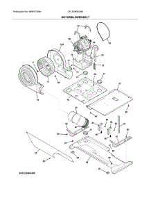 Motor / Blower / Belt parts for Frigidaire Washer Dryer Combo CFLE3900UW0 from AppliancePartsPros.com