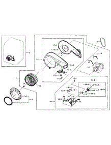 Motor Assy parts for Samsung Dryer DV407AGW/XAA-02 from AppliancePartsPros.com