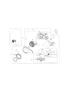 Motor Duct parts for Samsung Dryer DV5471AGW/XAA-01 from AppliancePartsPros.com