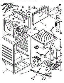 Liner parts for Kenmore Refrigerator 106.66862790 (10666862790, 106 66862790) from AppliancePartsPros.com