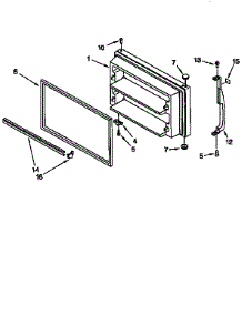 Freezer Door parts for Kenmore Refrigerator 106.77868790 (10677868790, 106 77868790) from AppliancePartsPros.com