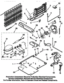 Unit parts for Kenmore Refrigerator 106.67181792 (10667181792, 106 67181792) from AppliancePartsPros.com