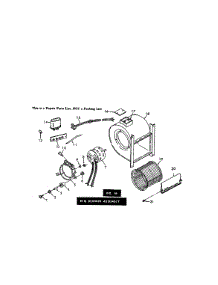 Fig.16 H-Q Blower Assembly parts for Kenmore Furnace 867.763822 (867763822, 867 763822) from AppliancePartsPros.com