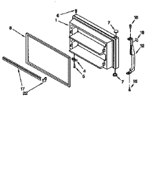Freezer Door parts for Kenmore Refrigerator 106.67031790 (10667031790, 106 67031790) from AppliancePartsPros.com