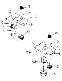 Escutcheon Assembly parts for Kenmore Cooktop 223.10 / 1988 (22310 / 1988, 223 10 / 1988) from AppliancePartsPros.com