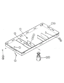 Burner Box parts for Kenmore Cooktop 223.10 / 1988 (22310 / 1988, 223 10 / 1988) from AppliancePartsPros.com