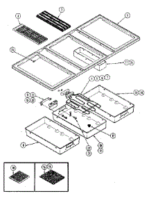 Top Assembly parts for Kenmore Cooktop 223.10 / 1988 (22310 / 1988, 223 10 / 1988) from AppliancePartsPros.com