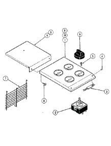 Escutcheon Assembly parts for Kenmore Cooktop 223.14 / 1988 (22314 / 1988, 223 14 / 1988) from AppliancePartsPros.com