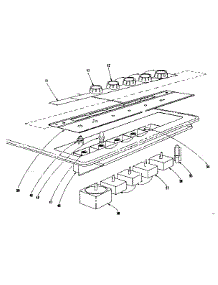 Switch Section parts for Kenmore Cooktop 101.43811 (10143811, 101 43811) from AppliancePartsPros.com