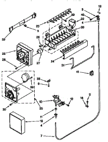 Icemaker parts for Kenmore Refrigerator 106.67188790 (10667188790, 106 67188790) from AppliancePartsPros.com