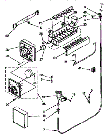 Icemaker parts for Kenmore Refrigerator 106.67032791 (10667032791, 106 67032791) from AppliancePartsPros.com