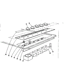 Switch Section parts for Kenmore Cooktop 101.41740 (10141740, 101 41740) from AppliancePartsPros.com
