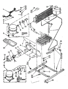 Unit parts for Kenmore Refrigerator 106.6748611 (1066748611, 106 6748611) from AppliancePartsPros.com