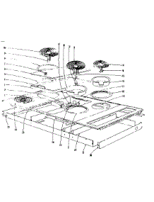 Counter-Insert parts for Kenmore Cooktop 101.41631 (10141631, 101 41631) from AppliancePartsPros.com