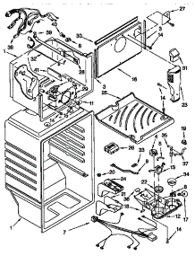 Liner parts for Kenmore Refrigerator 106.67062791 (10667062791, 106 67062791) from AppliancePartsPros.com