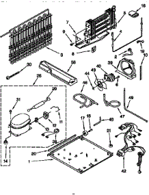 Unit parts for Kenmore Refrigerator 106.67038790 (10667038790, 106 67038790) from AppliancePartsPros.com