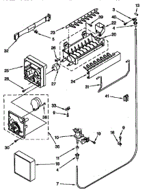 Icemaker parts for Kenmore Refrigerator 106.67181791 (10667181791, 106 67181791) from AppliancePartsPros.com