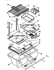 Shelves And Accessories parts for Kenmore Refrigerator 106.67181791 (10667181791, 106 67181791) from AppliancePartsPros.com