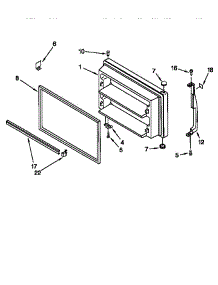 Freezer Door parts for Kenmore Refrigerator 106.67181791 (10667181791, 106 67181791) from AppliancePartsPros.com