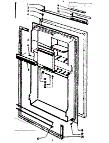 Door Parts parts for Kenmore Refrigerator 106.695120 (106695120, 106 695120) from AppliancePartsPros.com