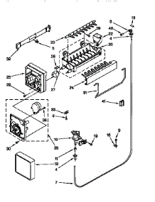 Icemaker parts for Kenmore Refrigerator 106.67031791 (10667031791, 106 67031791) from AppliancePartsPros.com