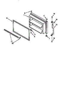 Freezer Door parts for Kenmore Refrigerator 106.67031791 (10667031791, 106 67031791) from AppliancePartsPros.com