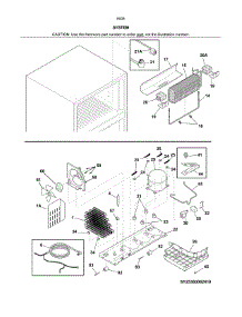 System parts for Kenmore Refrigerator 253.60083415 (25360083415, 253 60083415) from AppliancePartsPros.com