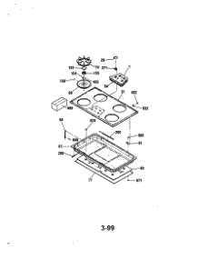 Top Section parts for Kenmore Cooktop 911.33289890 (91133289890, 911 33289890) from AppliancePartsPros.com