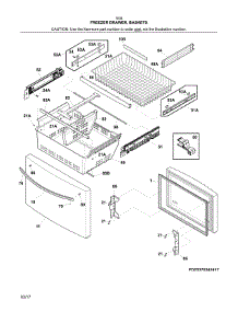 Freezer Drawer, Baskets parts for Kenmore Refrigerator 253.7034241B (2537034241B, 253 7034241B) from AppliancePartsPros.com