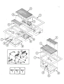 Top Assembly parts for Kenmore Cooktop 223.05 / 1988 (22305 / 1988, 223 05 / 1988) from AppliancePartsPros.com