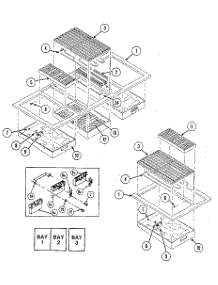 Top Assembly parts for Kenmore Cooktop 223.03 / 1988 (22303 / 1988, 223 03 / 1988) from AppliancePartsPros.com