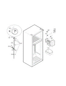Ice Maker Parts parts for Kenmore Refrigerator 795.79432218 (79579432218, 795 79432218) from AppliancePartsPros.com