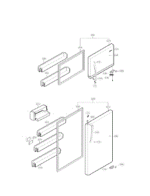 Door Parts parts for Kenmore Refrigerator 795.79433211 (79579433211, 795 79433211) from AppliancePartsPros.com