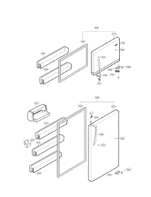 Refrigerator Parts parts for Kenmore Refrigerator 795.79433218 (79579433218, 795 79433218) from AppliancePartsPros.com