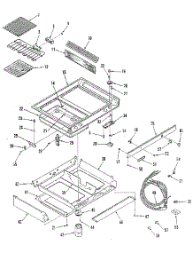 Main Top Section parts for Kenmore Cooktop 911.4398611 (9114398611, 911 4398611) from AppliancePartsPros.com
