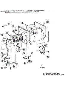 Blower Assembly / 813940 parts for Kenmore Heat Pump System 867.813940 (867813940, 867 813940) from AppliancePartsPros.com