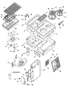 Cooktop parts for Kenmore Cooktop 911.4282790 (9114282790, 911 4282790) from AppliancePartsPros.com