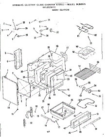 Body Section parts for Kenmore Cooktop 911.9378113 (9119378113, 911 9378113) from AppliancePartsPros.com