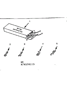 Wire Harnesses And Components parts for Kenmore Cooktop 911.9378113 (9119378113, 911 9378113) from AppliancePartsPros.com