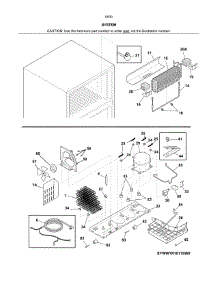 System parts for Kenmore Refrigerator 253.60309611 (25360309611, 253 60309611) from AppliancePartsPros.com