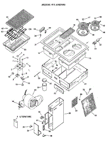 Cooktop parts for Kenmore Cooktop 911.4282590 (9114282590, 911 4282590) from AppliancePartsPros.com