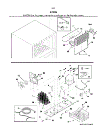 System parts for Kenmore Refrigerator 253.60313414 (25360313414, 253 60313414) from AppliancePartsPros.com