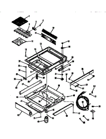 Main Top Section parts for Kenmore Cooktop 911.4398590 (9114398590, 911 4398590) from AppliancePartsPros.com