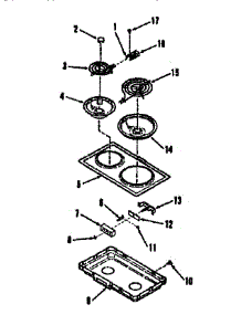 Optional Electric Coil Module Kit 4998520 parts for Kenmore Cooktop 911.4398590 (9114398590, 911 4398590) from AppliancePartsPros.com