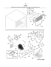 System parts for Kenmore Refrigerator 253.70609416 (25370609416, 253 70609416) from AppliancePartsPros.com