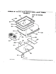 Main Top Section parts for Kenmore Cooktop 911.9378112 (9119378112, 911 9378112) from AppliancePartsPros.com